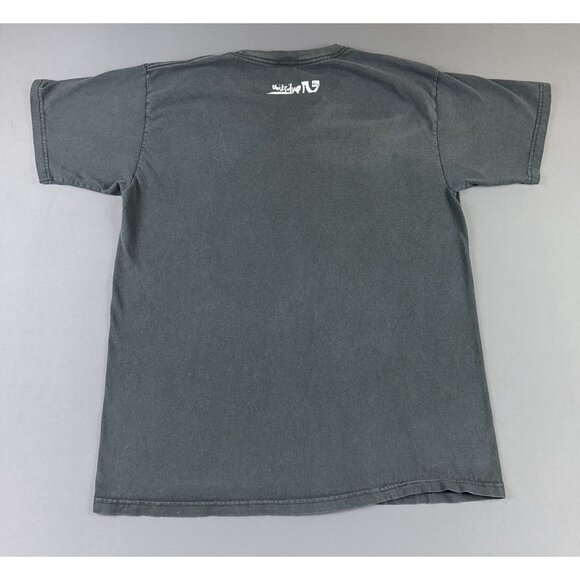 Vintage Y2K Quiksivler Surf Skate Board New York Logo Black Faded Large Promo T - Picture 2 of 10
